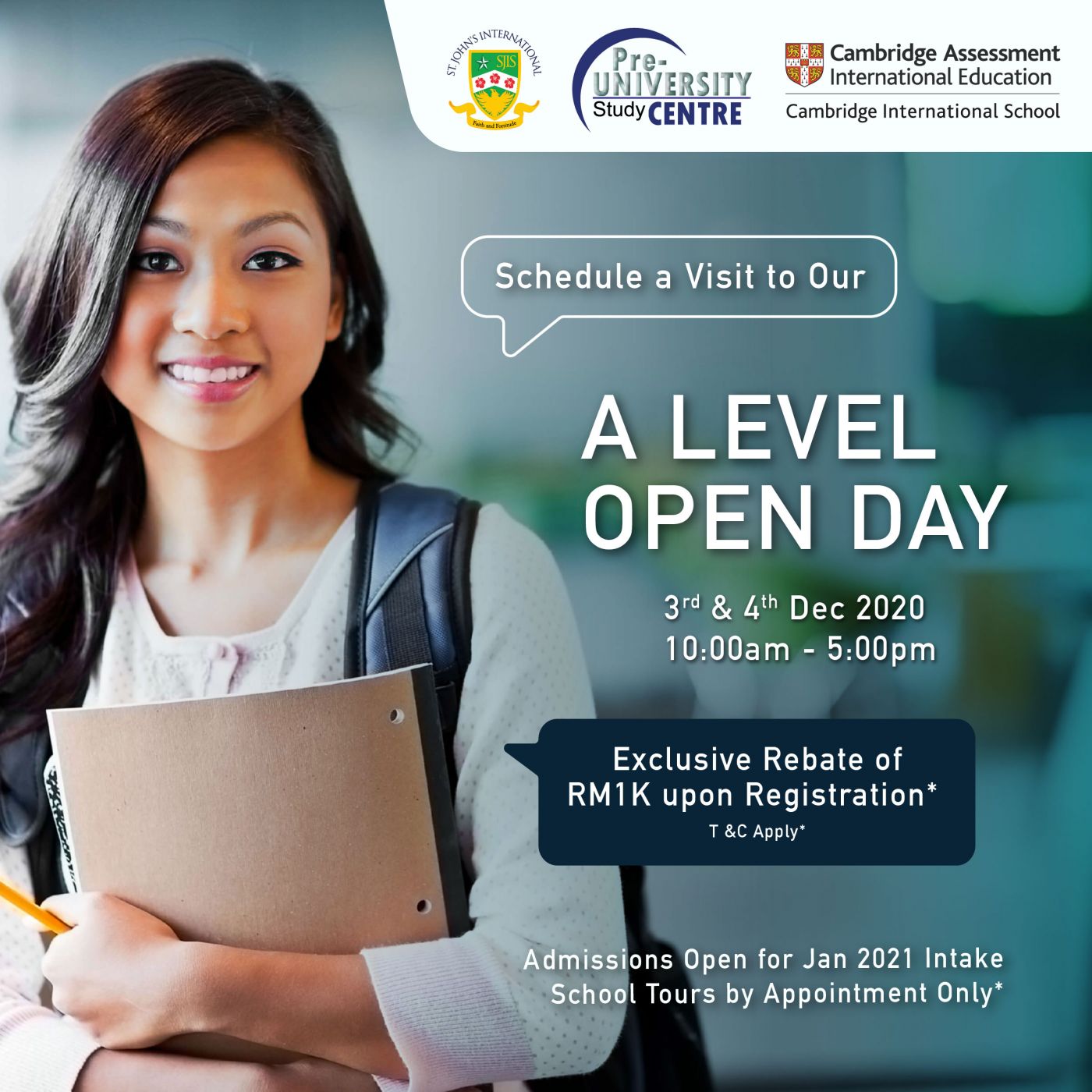 SJIS Pre-University Study Centre- A Level Open Day (3 & 4 Dec 2020)