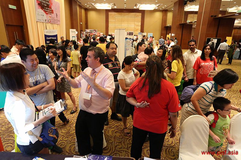 The crowd at the Private & International School fair in Penang last year